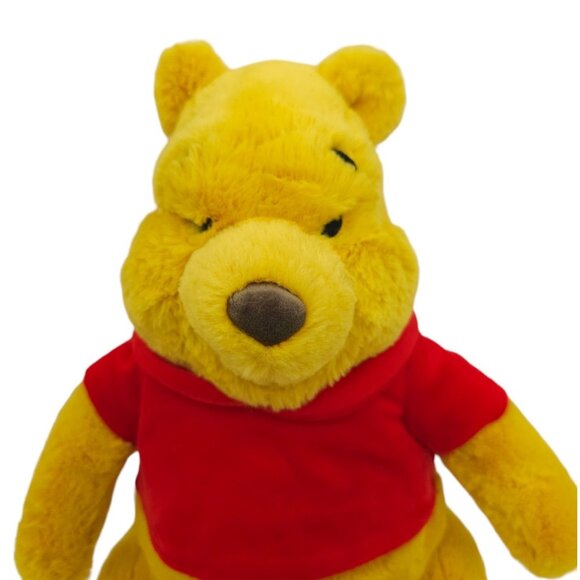 Disney Store Winnie The Pooh Plush 15" Stuffed Toy Soft Teddy Bear Red Shirt - Picture 2 of 12